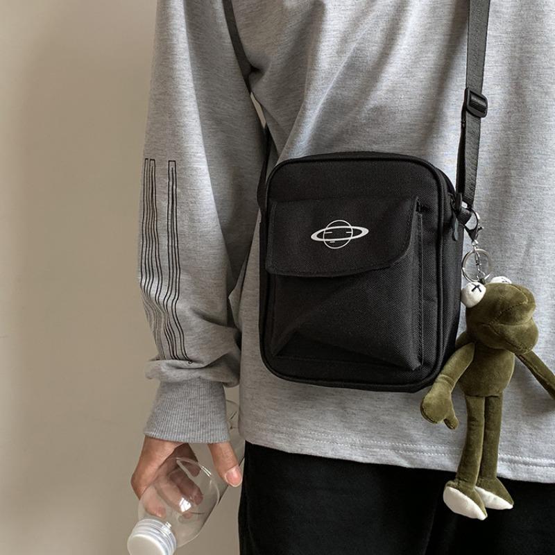 Маленькая, Простая, Универсальная, Свежевыглядящая Тканевая Сумка, Сумка через плечо, Сумка кросс-боди