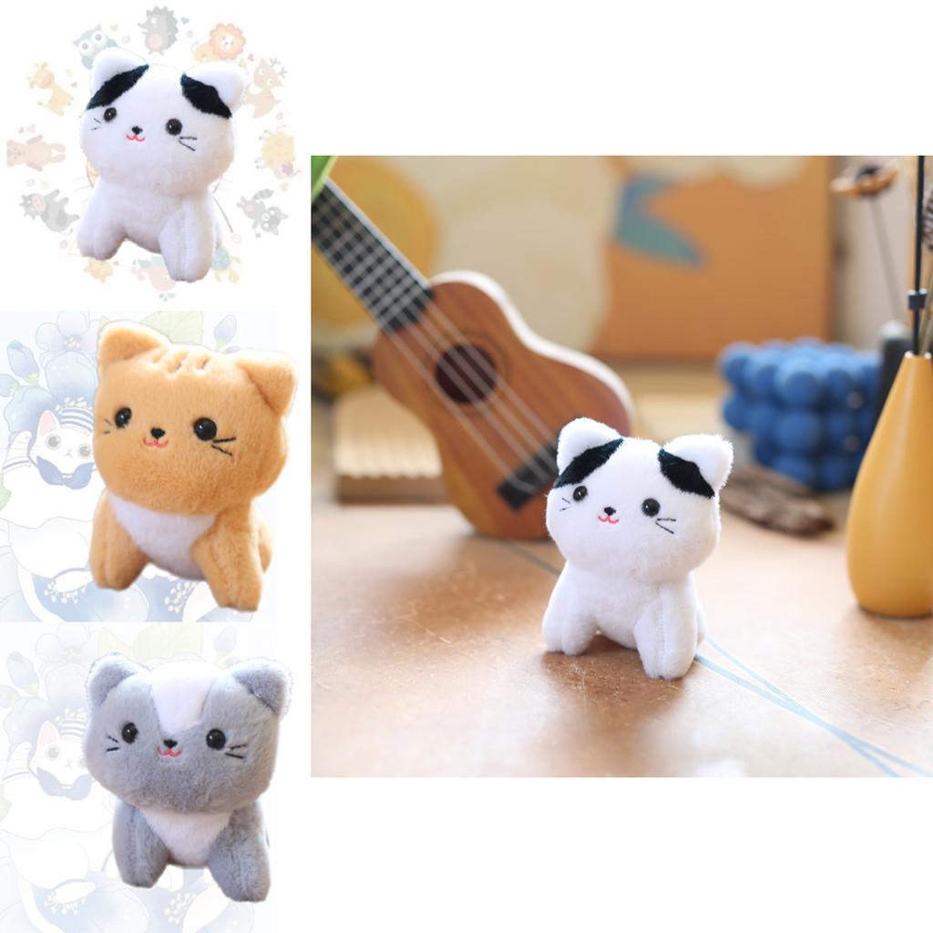 Cute Cat Plush Keychain Charming Kitten Doll For Bags And Purses