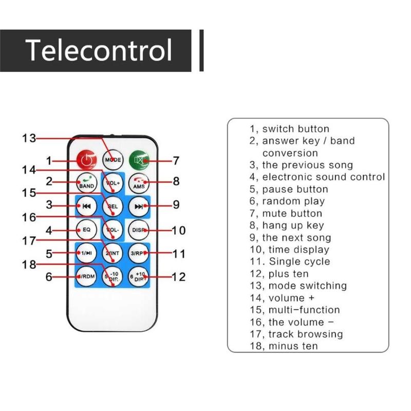 Car SUV-LCD Digital Display 12V FM MP3-Player Bluetooth-compatibe USB Auto Stereo-Audio-Stereo In-dash Radio Electronics