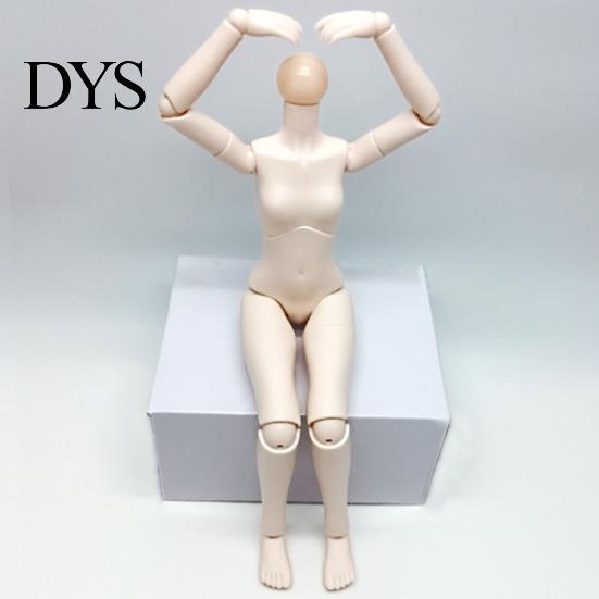 Подвижное тело фигурки, кукла масштаба 1/6 с 3 адаптерами для шеи, 9,8-дюймовая пустая артикулированная гибкая суставная фигурка, миниатюрная женская для кастомизации