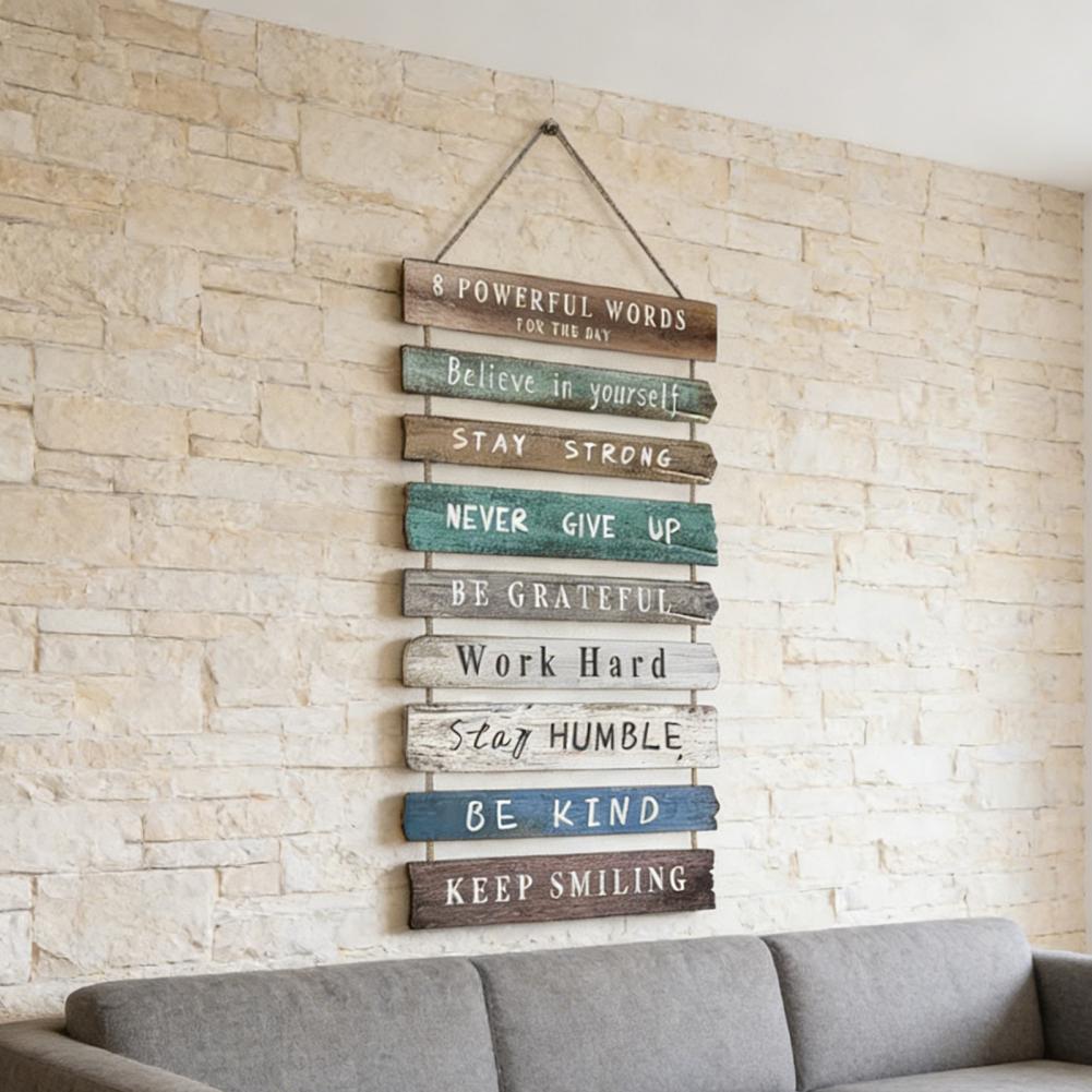 Деревянная Настенная Вывеска Деревянная Табличка Рустик Вдохновляющее Настенное Искусство Декор Деревянная Подвесная Табличка Знак с Позитивной Цитатой для Офиса Спальни