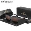 Kingseven TR90 Women Driving Sunglasses Men‘s Outdoor Polarized UV400 Glasses Fashion HD Mirror Lens Round Full Frame Eyewear