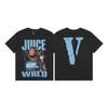 Американская футболка Streetwear с принтом Juice WRLD, короткий рукав, Жнец, Ограниченная серия, Оверсайз, Свободная одежда для женщин и мужчин