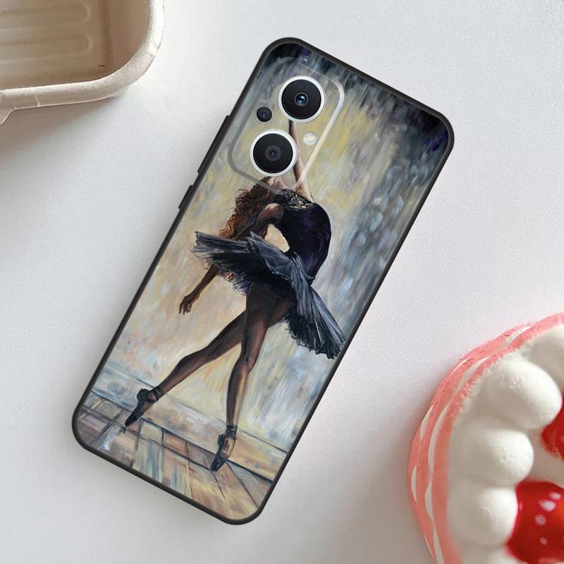 Чехол для танцора балета, балерины, для OPPO Reno 11F 8T 4Z 5Z 4 6 7 8 5 Lite 10 Pro, OPPO Find X2 X3 Lite X5 X6 Pro, Крышка