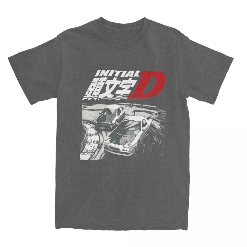 Летние Унисекс Initial D Дрифт Гонки AE Trueno Против FC Rx Футболки Одежда Фудзивара Тофу Хлопковая Футболка Одежда Streetwear Футболки