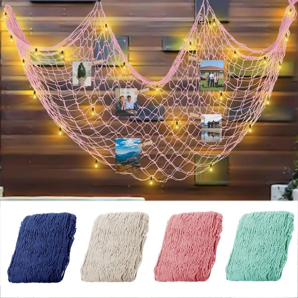 1x2M Sea Themed Fishnet Decor Decorative Wall Photo Hanging Fishnet For Photo Display