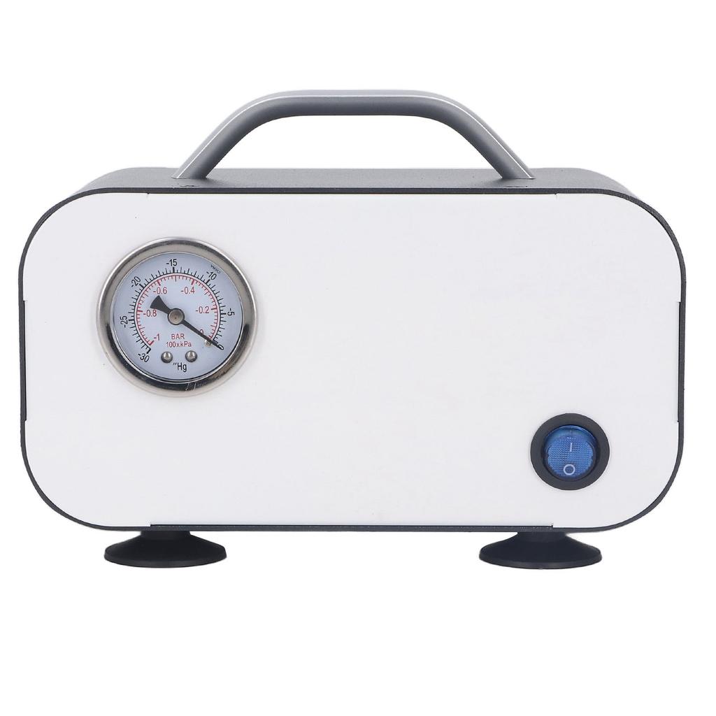 30W Oil Free Oilless Diaphragm Vacuum Pump Low Noise Small Laboratory Filtration Pump 15L min 110‑240V US Plug