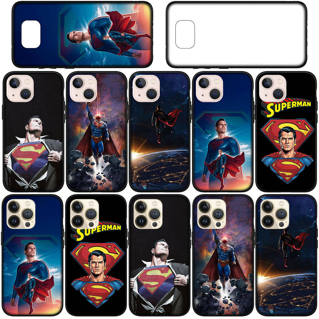 for Motorola Moto Edge 70 60 50 G54 G86 Samsung Galaxy S25 iPhone 17 16 15 Redmi Note 14 13 Pro Max Phone Case Cartoon Super Hero Supermans Man Cover