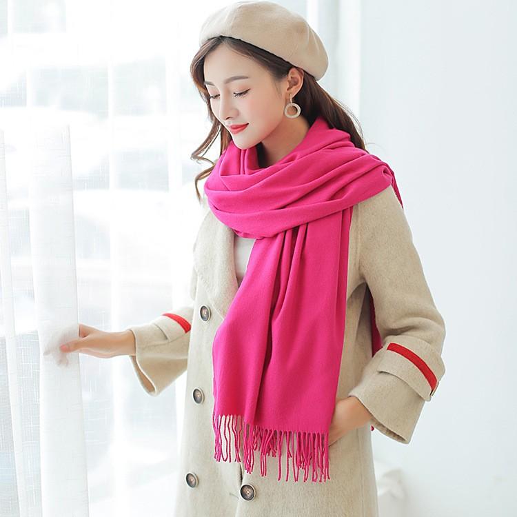 Solid Color Elegant Literary Scarf