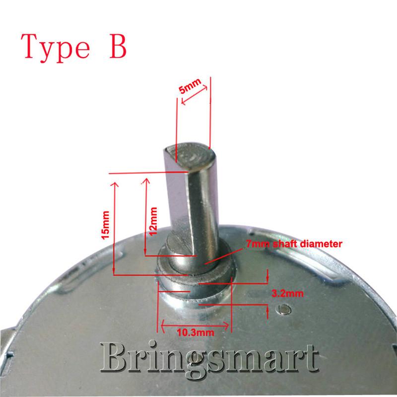 Bringsmart JS-50B(S) Бесколлекторный двигатель Постоянного тока Микроэлектродвигатель 4 типа вала Синхронный Бесщеточный Двигатель 5В 6В 9В 12В 24В DIY Индивидуальный