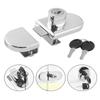 Sliding Stainless Steel Security Lockset Glass Door Lock Cabinet Door Lock Cabinet Display Lock