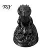 Spooky Office Desk Ornament 3D Printed Gecko Skeleton Rose Ornament, Gothic Resin Unique Halloween Table Decoration Statue, Desktop Animal Sculpture