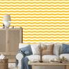 Gold and white stripes wallpaper for living room and bedroom 50x1000
