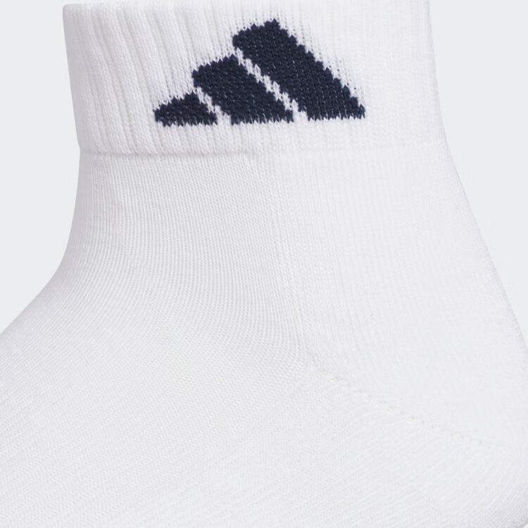 adidas Дышащие Мягкие Удобные Гольфы для Гольфа Набор 3 Пары Унисекс Носки Белые JD6568