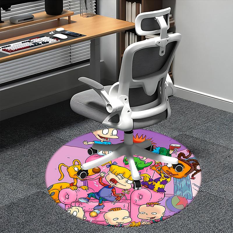 Cartoon Network,Rugrats Chair mat Round Rug Office carpet,Non slip, Suitable for Living Rooms, Bedrooms Decor1205071a