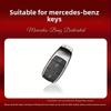 REE4   Car Key Case Cover for Mercedes-Benz A B C E G S Class CLA CLS GLA GLB GLC GLE GLS EQA EQB EQC 3 Buttons Auto Accessories