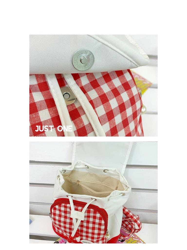 Красный легкий мини-рюкзак Mimi с мультяшным рисунком для девочек.