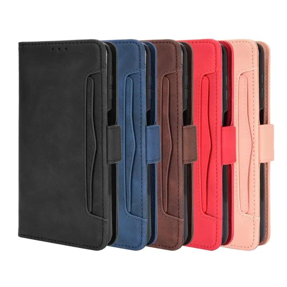 Leather Magnetic Flip Holder Phone Case For Oneplus 12R 11R 10T 9RT 8T 7T Pro 1+ 12 Wallet Card Slot Soft Silicone Shockproof Protection Back Cover