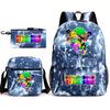 Rhythm Box Peripheral Elementary School Bag Starry Sky Backpack Three-piece Set