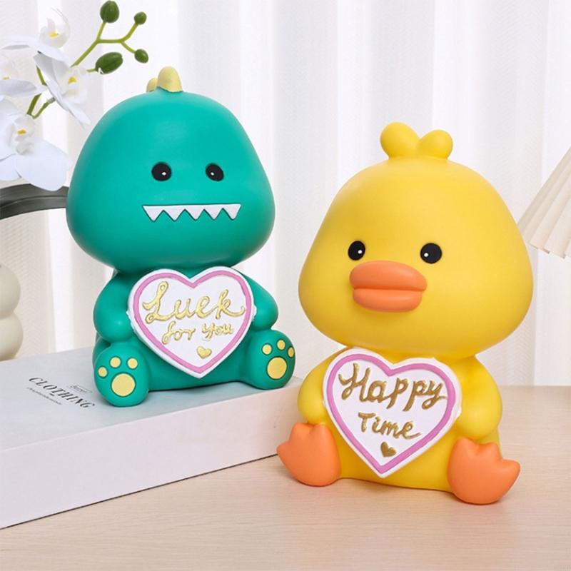 62KD Динозавр Копилка Банка для хранения денег Мультяшное животное Сберегающая игрушка Кейс для денег Подарок Подходит для школы детского сада