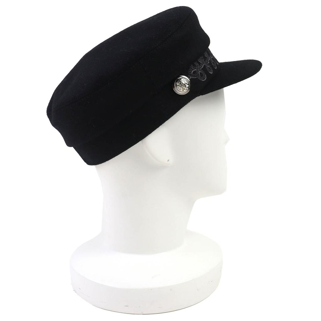 Excellent HERMES Casquette Kabul and Finesse H logo button logo embroidery 57 Used