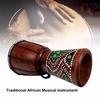 6in Djembe Drum Hand-Carved Solid-Wood Goat-Skin Traditional African Gift