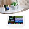 Wireless Weather Clock Digital Thermometer Hygrometer with Touch Screen for Home Use USB 5V