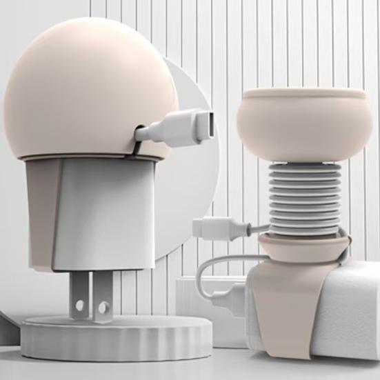 Держатель для зарядки, регулируемый на 360 градусов, органайзер для кабелей для рабочего стола, путешествий