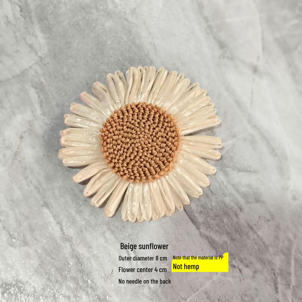 Льняная цветочная корзина ручной работы: 3D-украшение для шляпы в виде розового банта для поделок своими руками и в детском саду