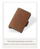 Винтажный 2025 Мужской Двухслойный Картхолдер из Кожи Crazy Horse с Выдвижным Механизмом на Кнопке и Алюминиевой Клипсой