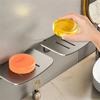 Aluminum Alloy Soap Rack Holder with Drain Bathroom Wall Mounted Storage Soap Box Organizer Accessories New U-shaped Soap Dish