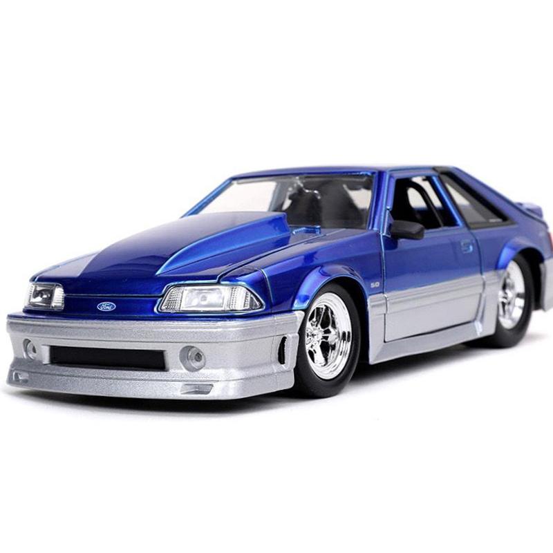 IOP14 JADA 1:24 Ford Mustang GT 1989 Alloy Car Diecasts & Toy Vehicles Car Model Miniature Scale Model Car For Children