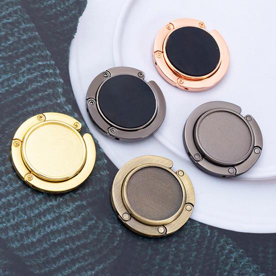 Складной крючок для сумки с магнитом, противоскользящий дизайн, универсальная совместимость, экономящий место металлический крючок для сумки, вешалка для кошелька