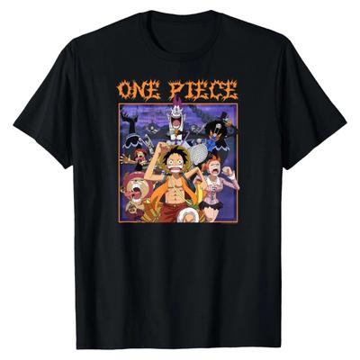 Аниме One Piece Бегущий в страхе Логотип хэви-метал Футболка Унисекс Размер S-5XL