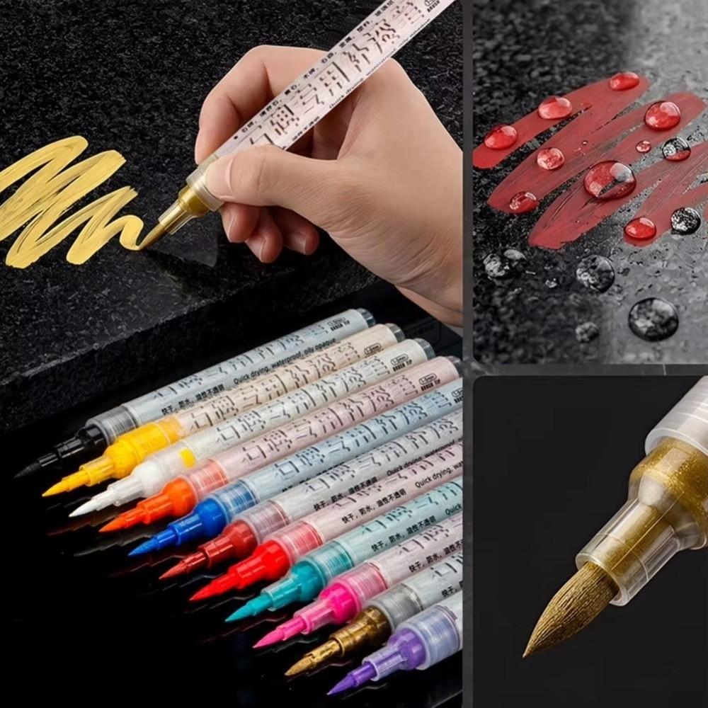 Waterproof Tombstone Marker Ceramic Repair Oil Based Marker New Permanent Paint Marker