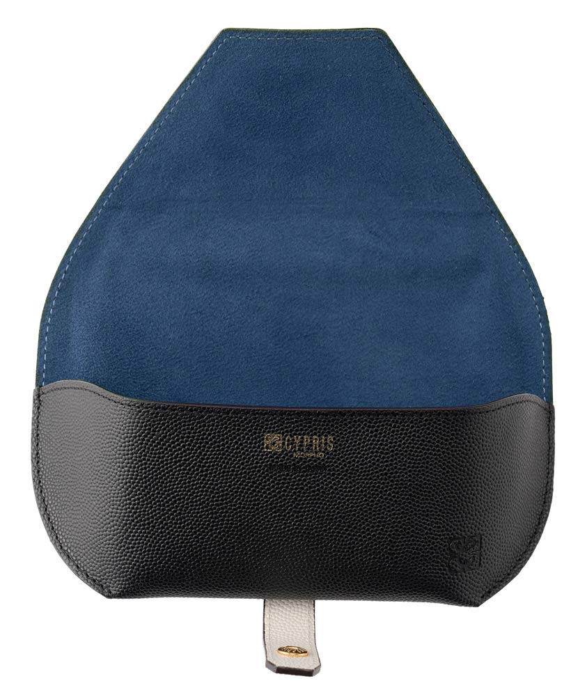 Grano Works Glasses Sunglasses Case Leather Day Day Gift Present Birthday Black X White 8735 [Cypris] Women's Father's Mother's Women's