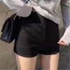 Spicy Girl Elastic High-Waist Black Booty Shorts - Slimming, Hip-Hugging, Versatile Spring/Summer Wear