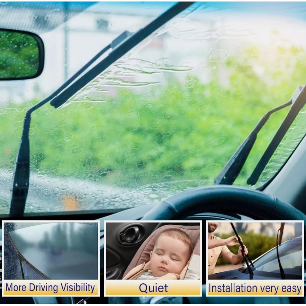 Универсальные автомобильные щетки стеклоочистителя для лобового стекла, J-образный крюк, подходят для всех четырех сезонов года