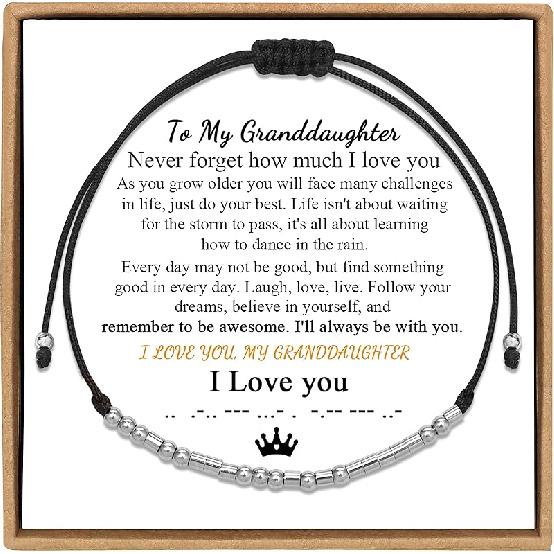 Вдохновляющие браслеты азбукой Морзе Мотивационное ободрение Памятные Уникальные подарки Шнурок Нержавеющая сталь Дружба Регулируемые Серебряные браслеты для