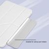 Для iPad Эйр 11 (2025)/(2024) Чехол-подставка Оригами из ПУ кожи с прозрачной задней крышкой для планшета с держателем для карандаша