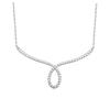 [Q4183] - Silver Necklace 'Sissi' Silver-white (rhodium-plated) - 43x22 Mm