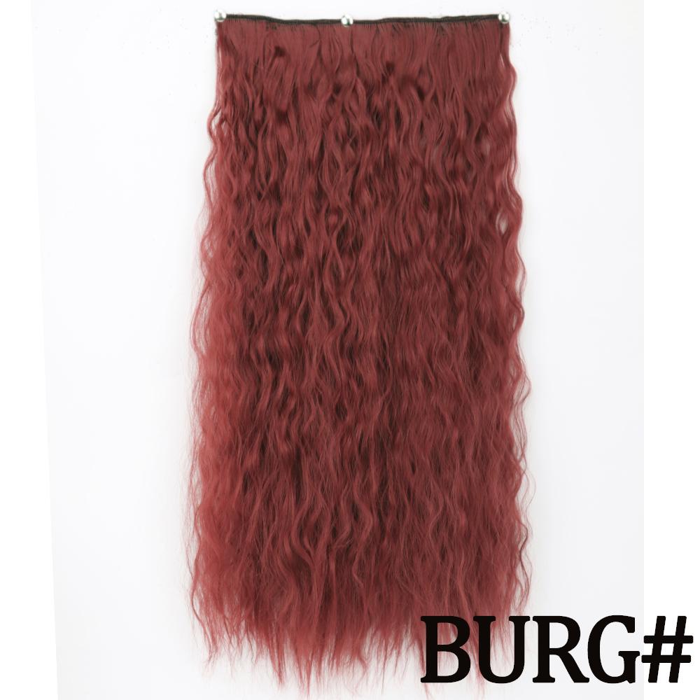 MERISIHAIR Длинные волнистые синтетические волокна 22 дюйма 5 зажимов для наращивания волос Волнистые прямые волосы Черный Коричневый Блондинка Повседневная одежда