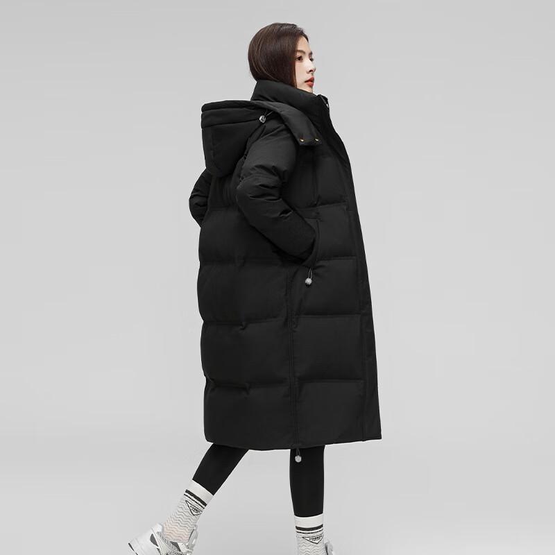 Xuezhongfei Women's Mid-Length Hooded 90% Down Parka