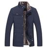 Winter Men's Jacket, Warm Fleece, Business Casual, Stand-up Collar, Jacket, Parker, Thick Coat, -30 Degrees, Warm Fur Collar
