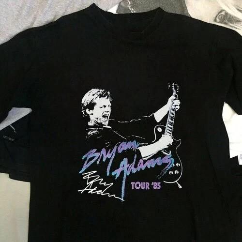 Футболка Bryan Adams In 85 Tour Классическая Черная Унисекс S-234XL BL2063