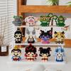 12 Styles Film Character Nezha Ao Bing Dragon King Taiyi Real Person Cartoon Doll Building Block Puzzle Cartoon Ornaments