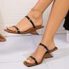 2024 Новые Летние Женские Сандалии Тренд Легкая Обувь Женская Офисная Обувь С Открытым Носком Вечерние Современные Сандалии Обувь для Женщин