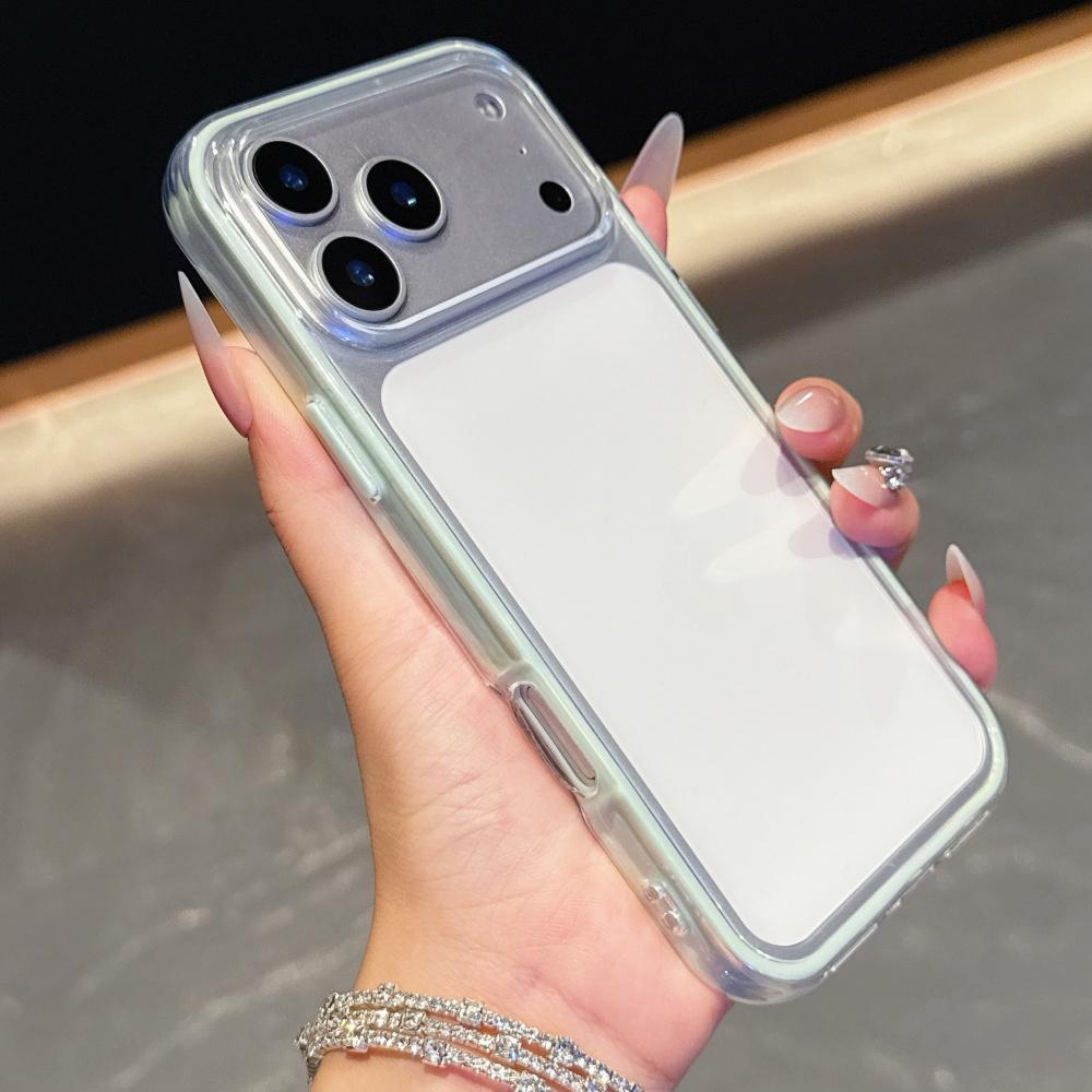 2 в 1 Конфетный Бампер Прозрачный Чехол Для iPhone 17 Air 16 15 14 13 12 11 Pro Max Plus Ударопрочный Защитный Мягкий ТПУ Чехол для Телефона Capa