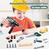 1 набор детских инструментов, игрушечный набор с электрической дрелью, отверткой, гаечным ключом, пилой, молотком, плоскогубцами, винтами, битами, образовательными симуляторами, инструментами для ремонта, игрушками для малышей