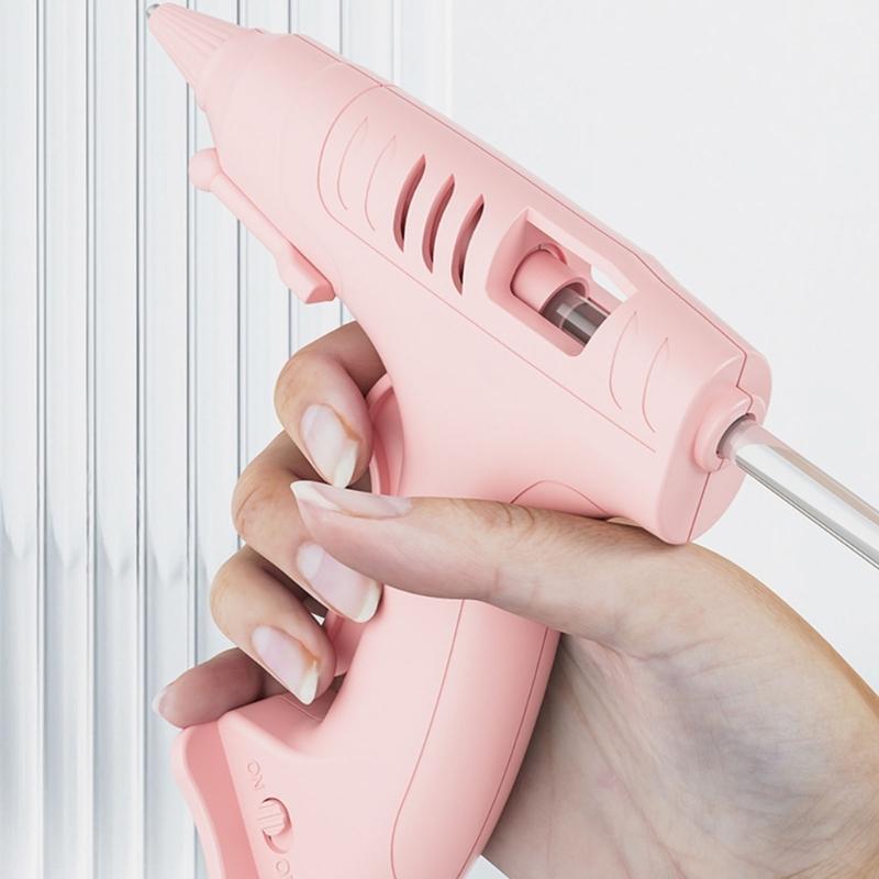 Wireless Hot Glues Guns 2000mAh Battery Fast Preheats 1.5Hs Runtime Silicone Insulated Nozzle Includes 10 Premium Sticks